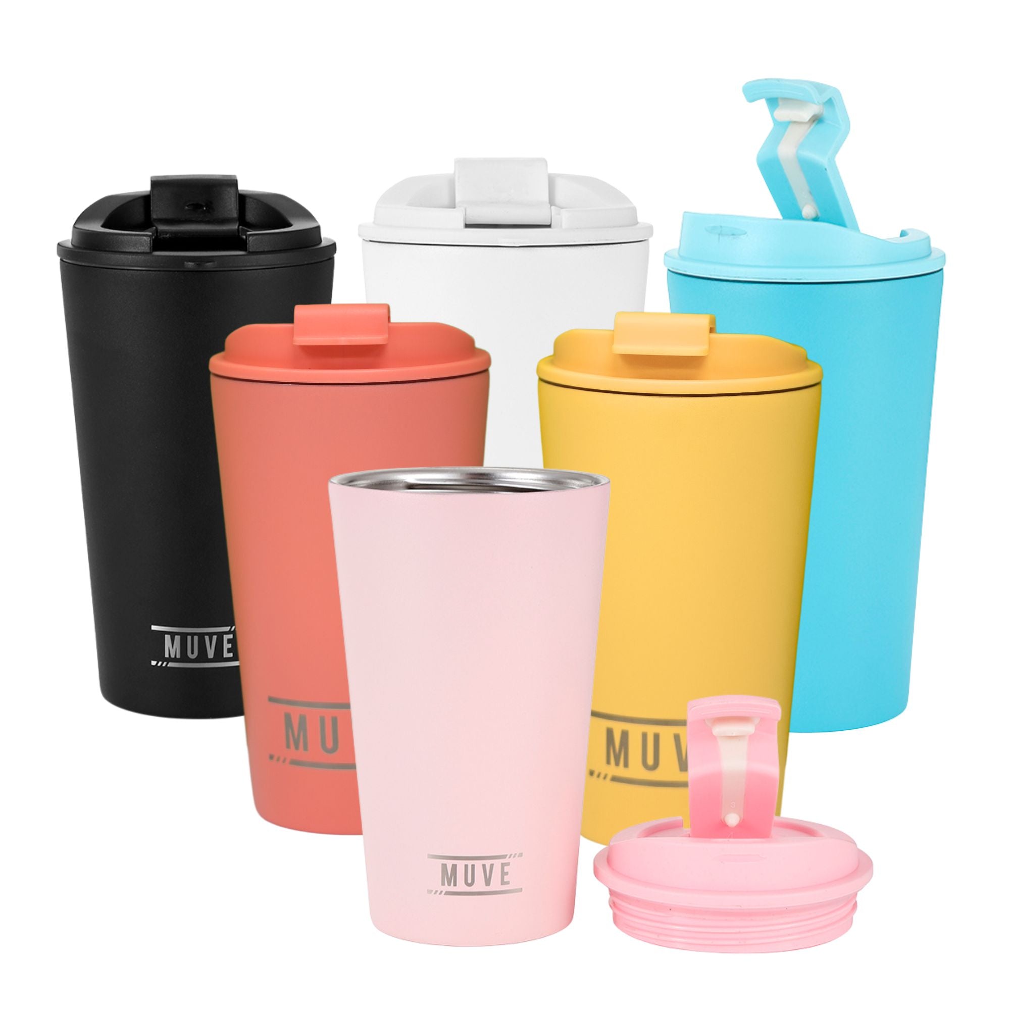 Spill Free Insulated Travel Mug (350ml/12oz)-Muve